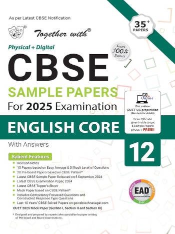 Rachna Sagar Together with CBSE sample Papers for 2025 Examination English Core 12th Class